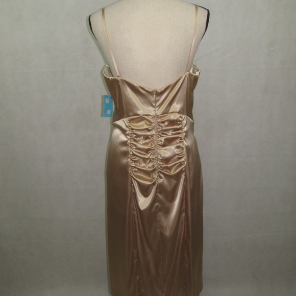 Betsy & Adam Dress Size 14 Cream Strap Made in USA - Picture 7 of 7